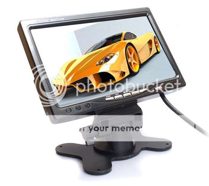 *LOCAL STOCK* 7 Inch LCD Color 2-CH Video Input DVD Car Rearview Monitor For Car Reversing Camera