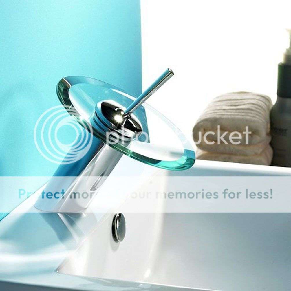 *LOCAL STOCK* Modern Style Kitchen Bathroom Vessel Glass Waterfall Tub Vanity Sink Faucet Tap