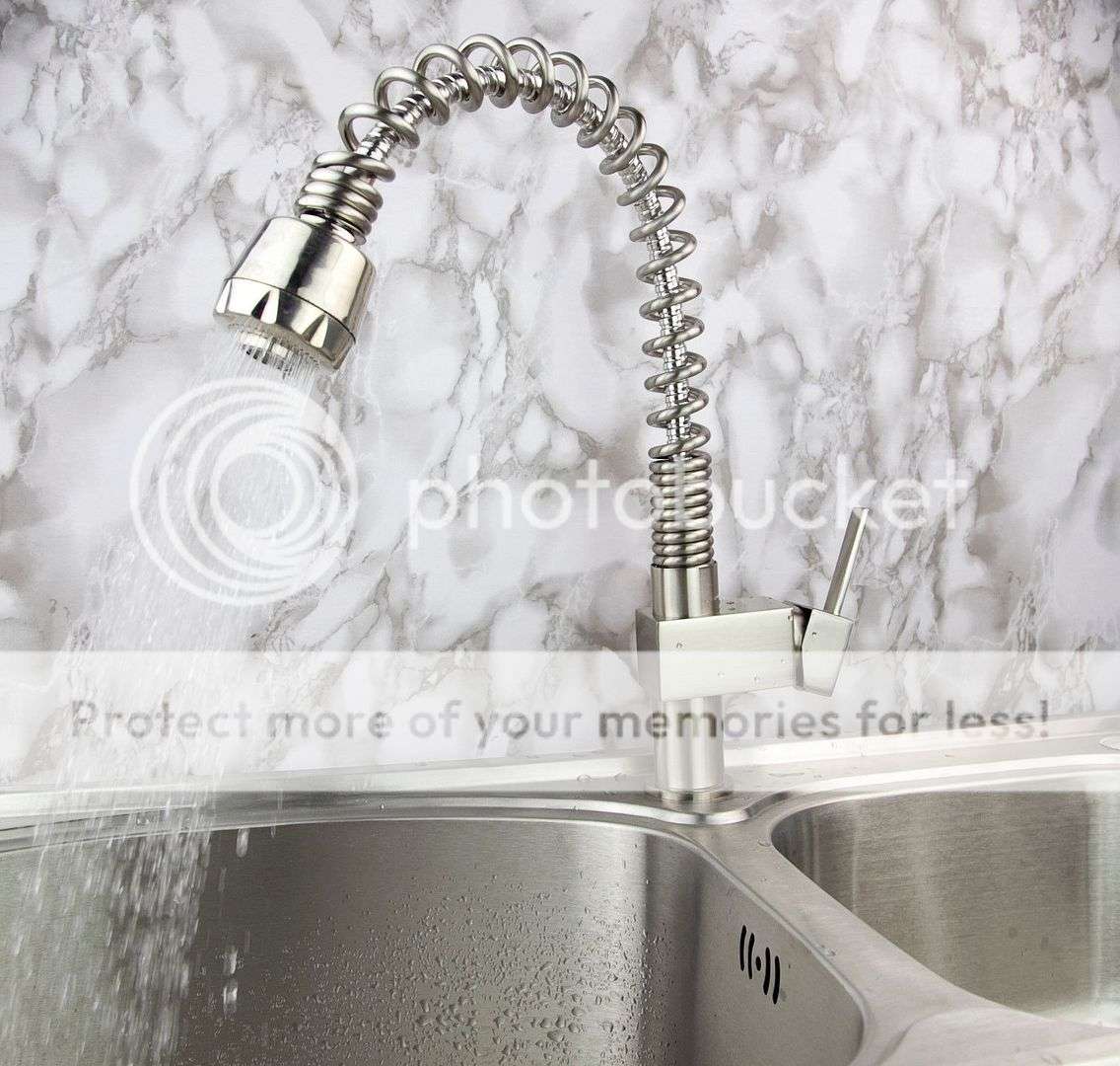 *LOCAL STOCK* X-LARGE Luxurious nickel brushed kitchen pull out spray basin sink faucet taps mixer