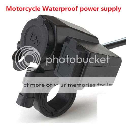 *LOCAL STOCK* Waterproof - Motorcycle USB Phone / Navigation Cigarette Lighter Socket Power Supply