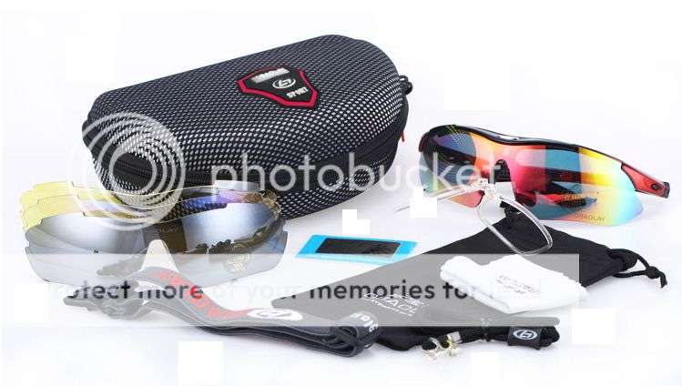 *LOCAL STOCK* OBAOLAY 5 Lens Polarized UV400 Sports Cycling Driving Glasses Sunglasses Eyewear