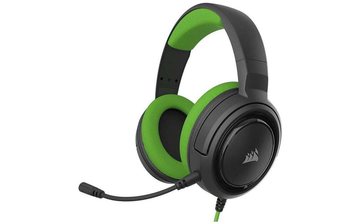 Corsair HS35 STEREO Gaming Headset Green