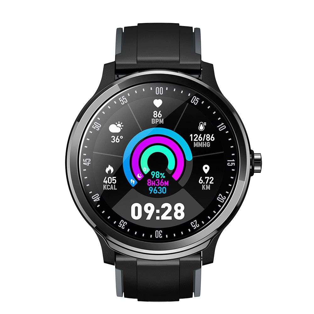 Polaroid Round Carbon Full Touch Active Smart Watch