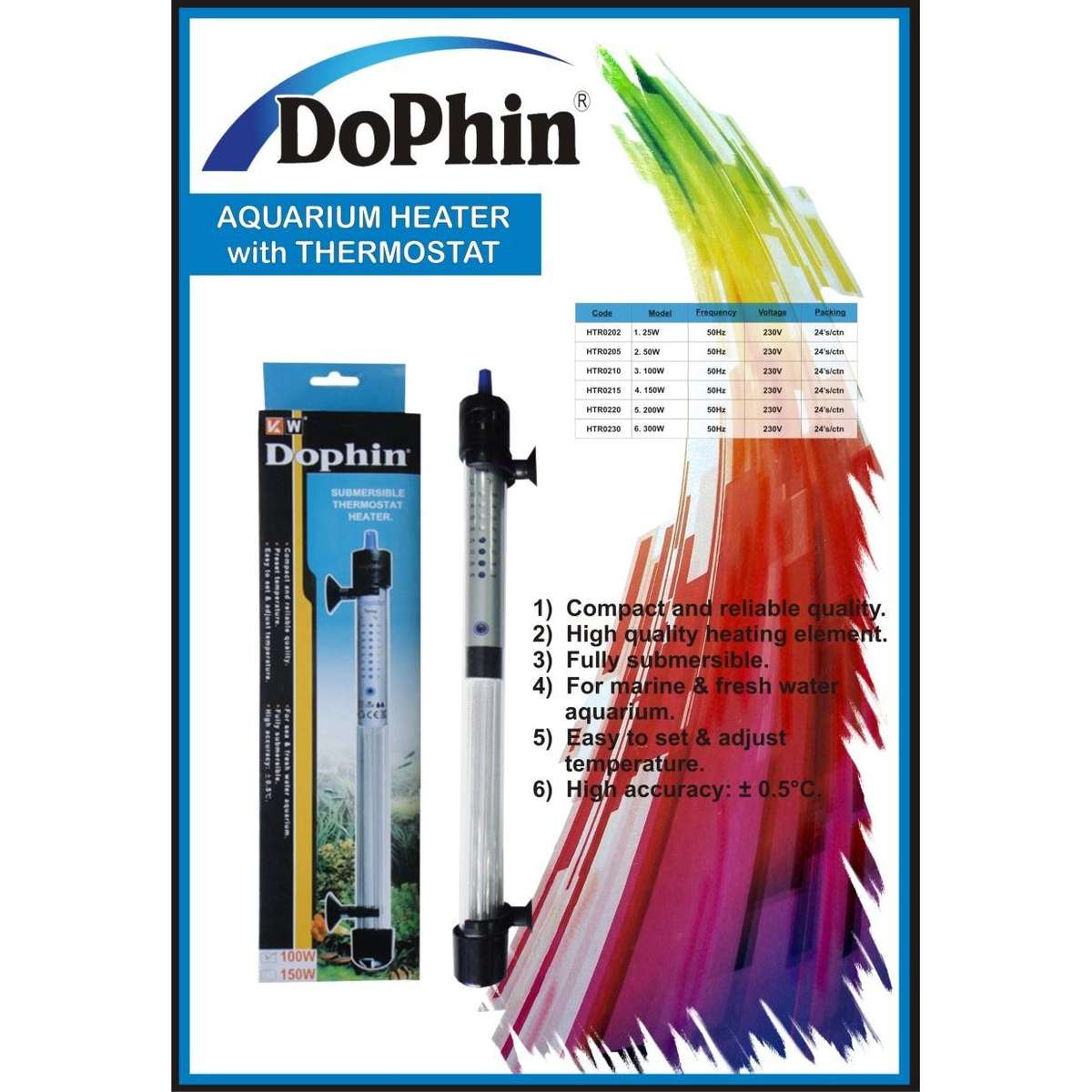 DoPhin Fish Tank Heater 100W