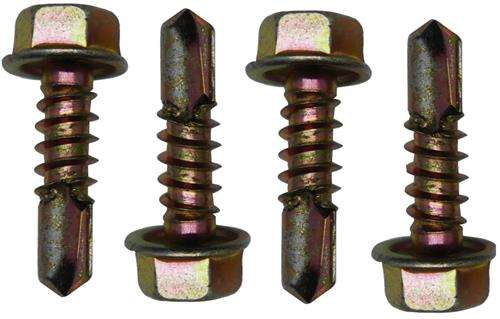 Solarix Hexagon Head Self Tapping Screw Pack of 4