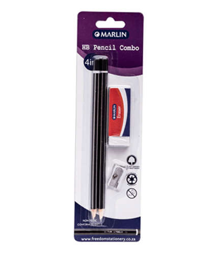 Marlin HB Pencil Combo: 2 HB pencils + 1 hole metal