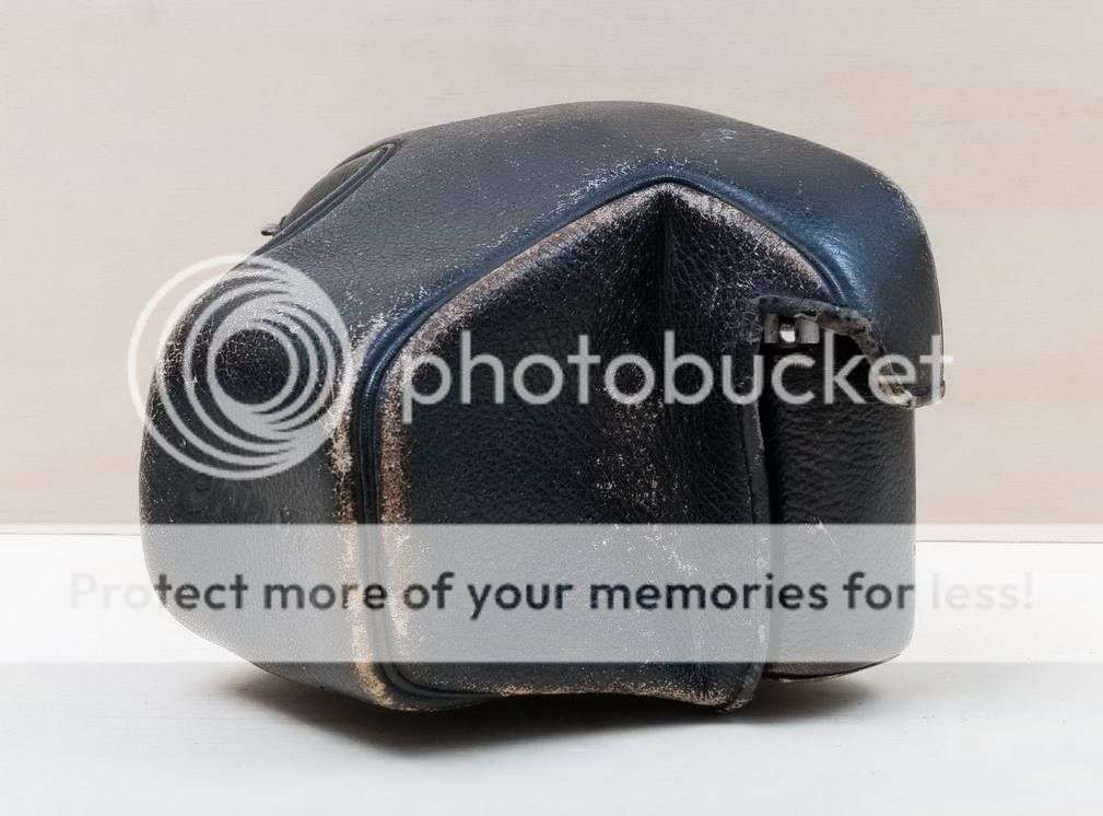 Nice Road-Worn Vintage SLR Genuine Leather Half Case & Top Cover for 35mm Film Camera Body