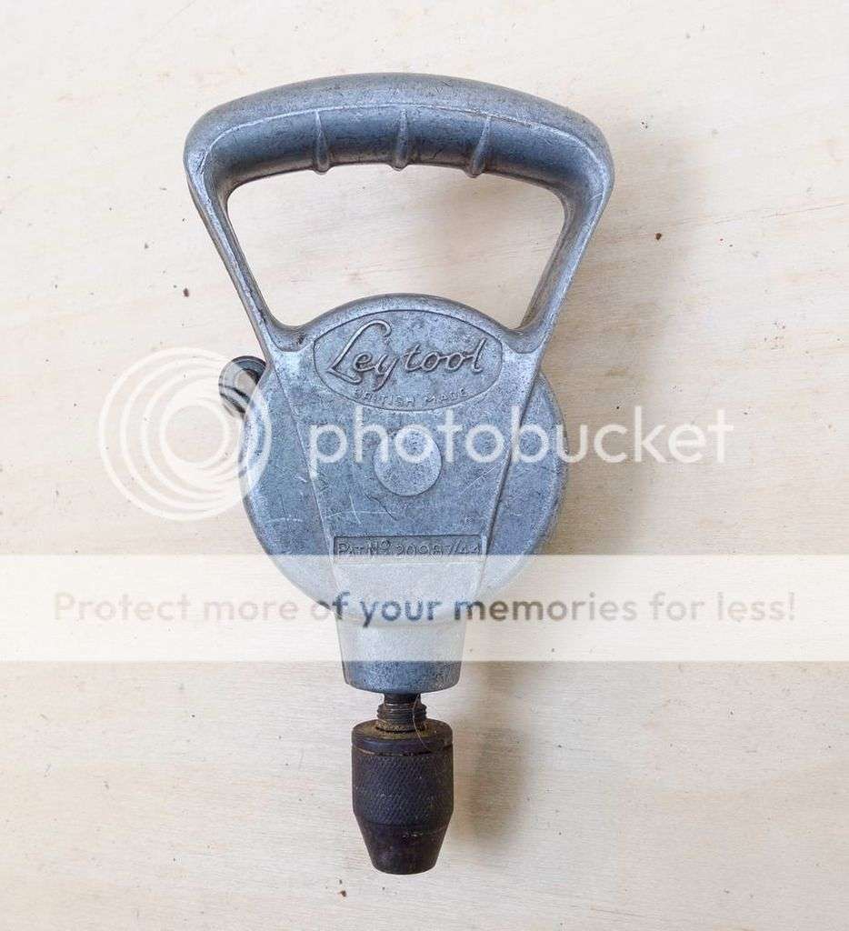 2 x Vintage Old Hand Drills with Chuck ** MADE IN ENGLAND** LEYTOOL