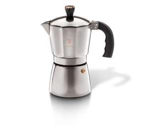 Berlinger Haus 6 Cup Stainless Steel Coffee Maker - moon light