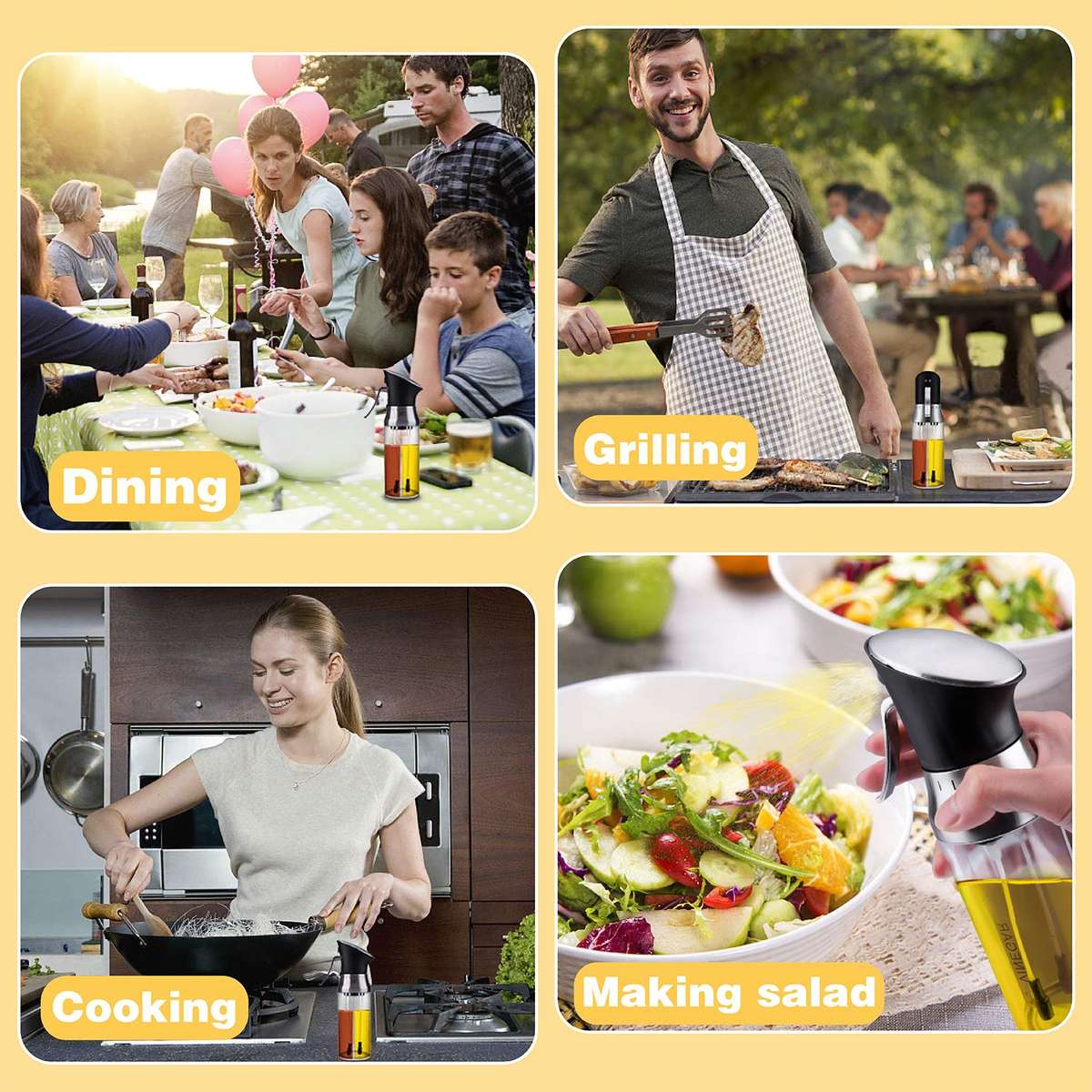 2-in-1 Olive Oil & Vinegar Spray Bottle