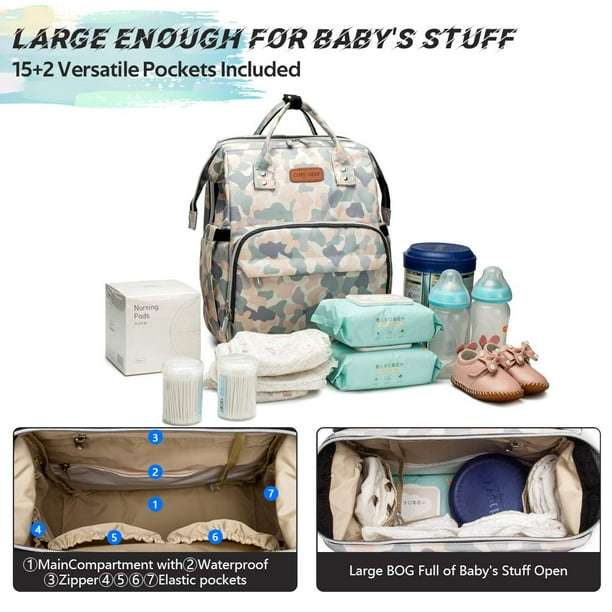 Mommy Bag  with Toddler Bed Sleeper Diaper-Bag-Backpack(Camouflage)