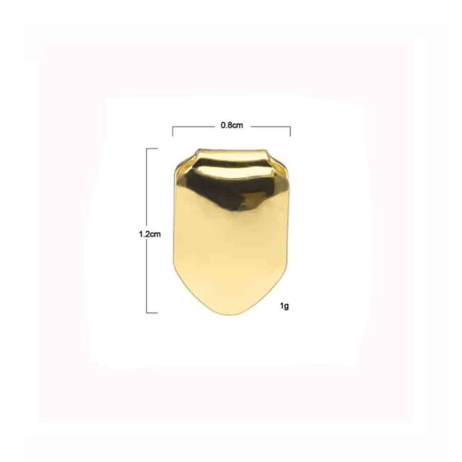 Teeth Grillz Single Silver Clip on Tooth Cap