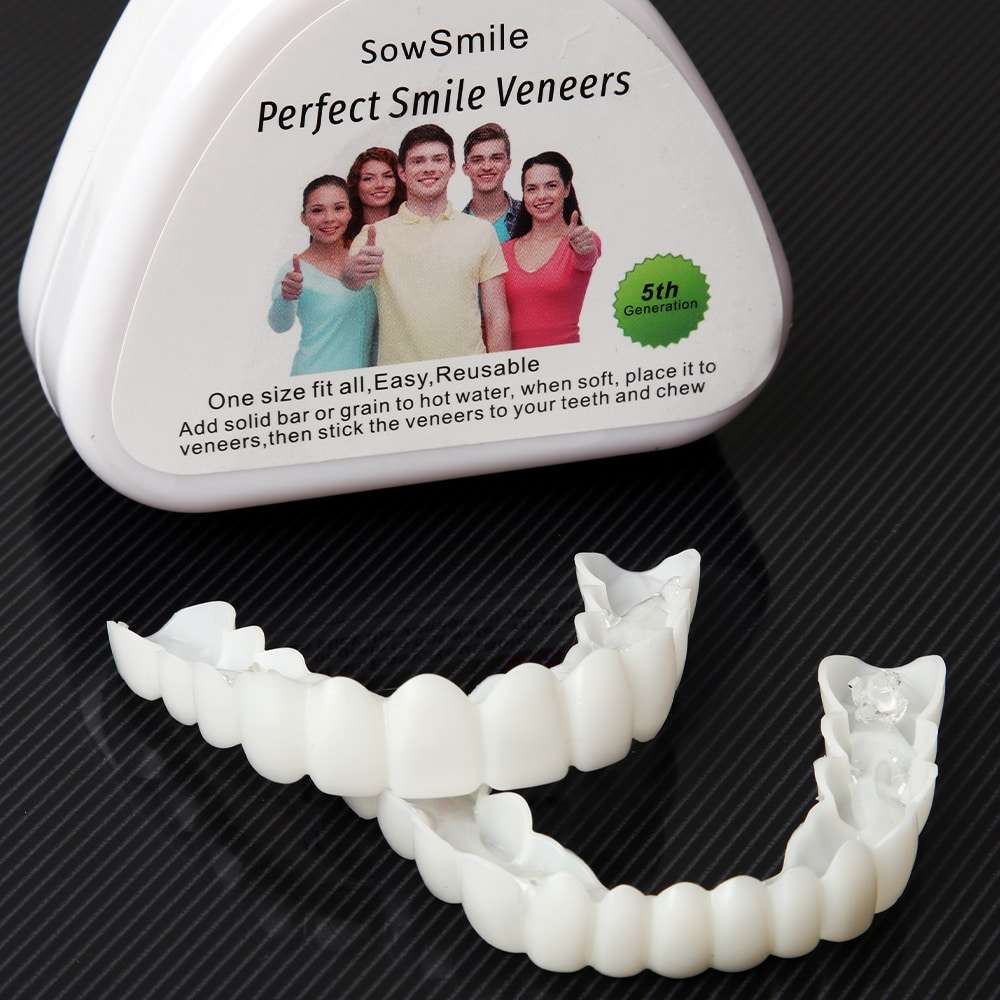SowSmile Snap-on-Smile Soft Silicon False Teeth Cover Veneers