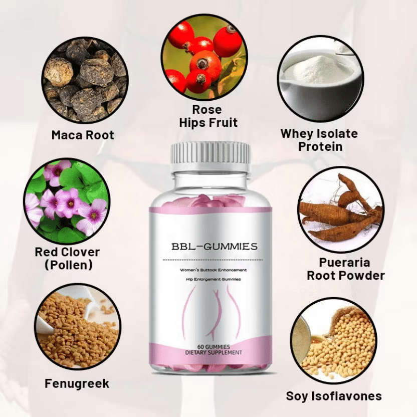 BBL Gummies Butt & Hip Enlargement (Vegan & Halaal)