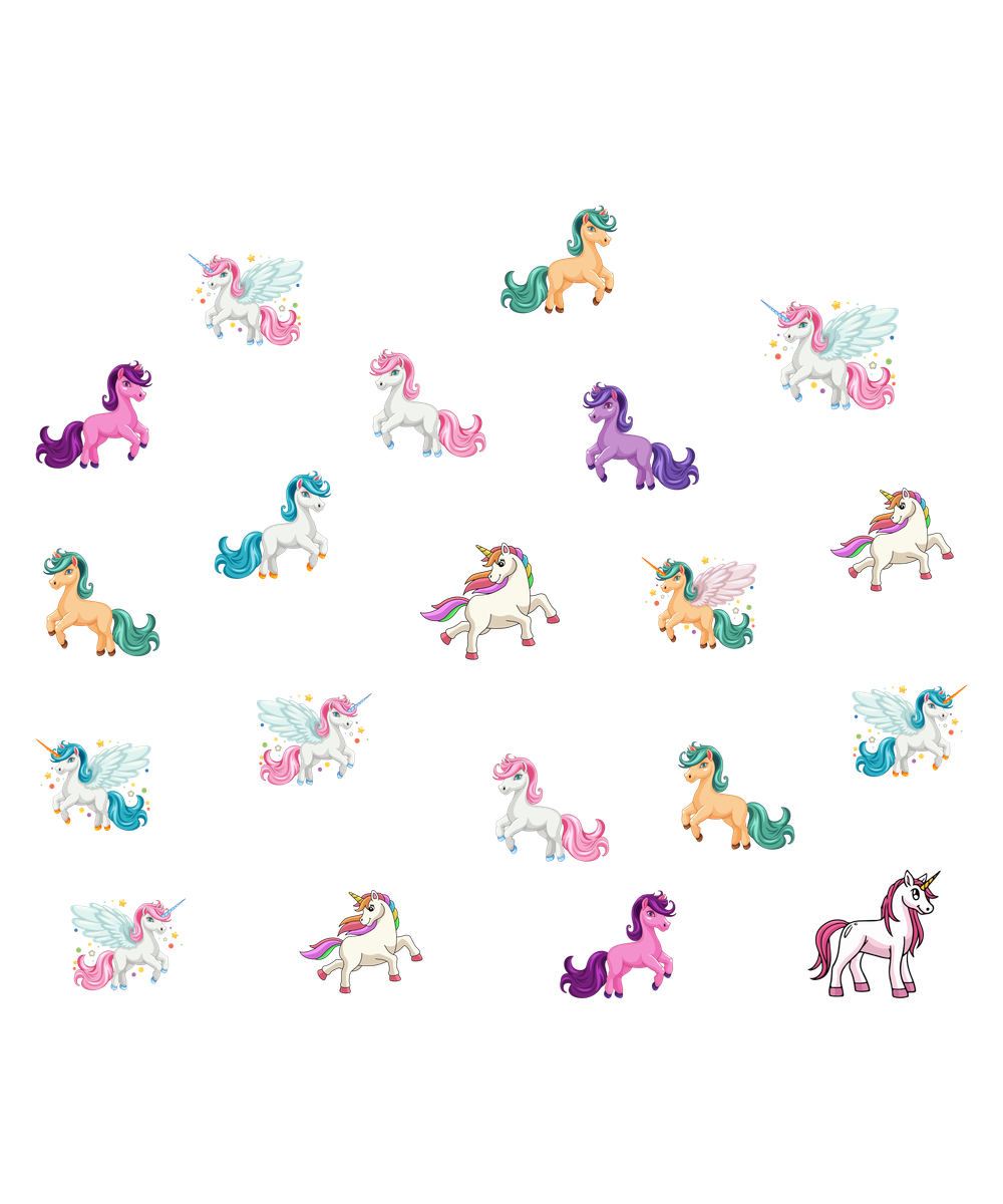 32 Unicorn wall sticker set