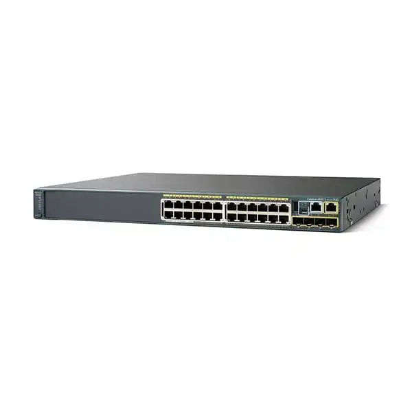 Cisco Catalyst 2960 24-Port Gigabit Ethernet Switch, Stackable, Layer 2 Managed, 4 SFP Slots, Rac...