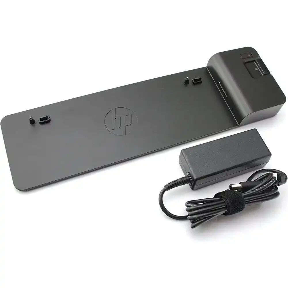 HP 2013 Ultra Slim D9Y32AA Docking Station + Power Adapter Preowned