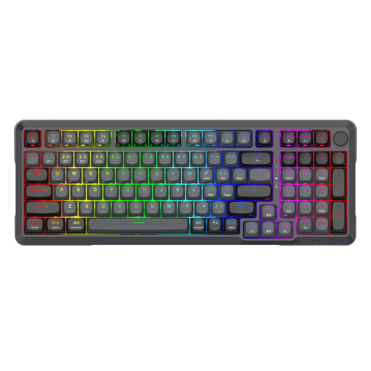 Redragon BRAGI PRO K688 98+1 Gasket Wireless Mechanical Keyboard (Triple Mode, RGB, Hot-Swappable...