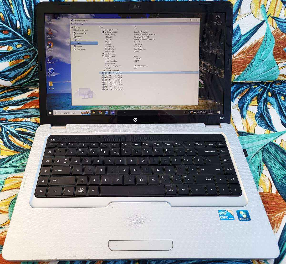 HP G52 i3 Laptop 8Gb RAM 500Gb Hdd
