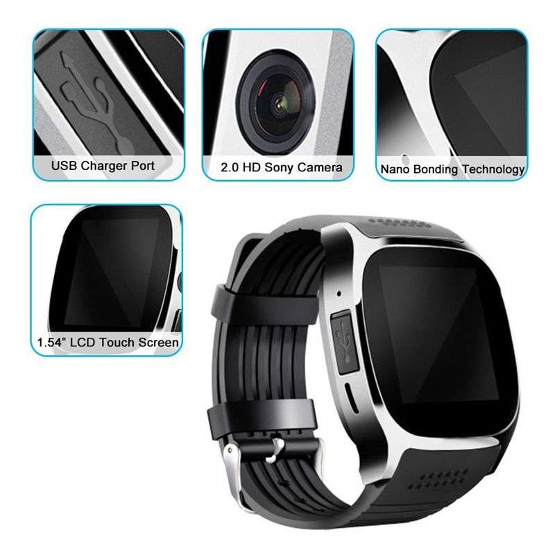 T8 Bluetooth Smart Watch Smart Watch With Camera SIM TF Card