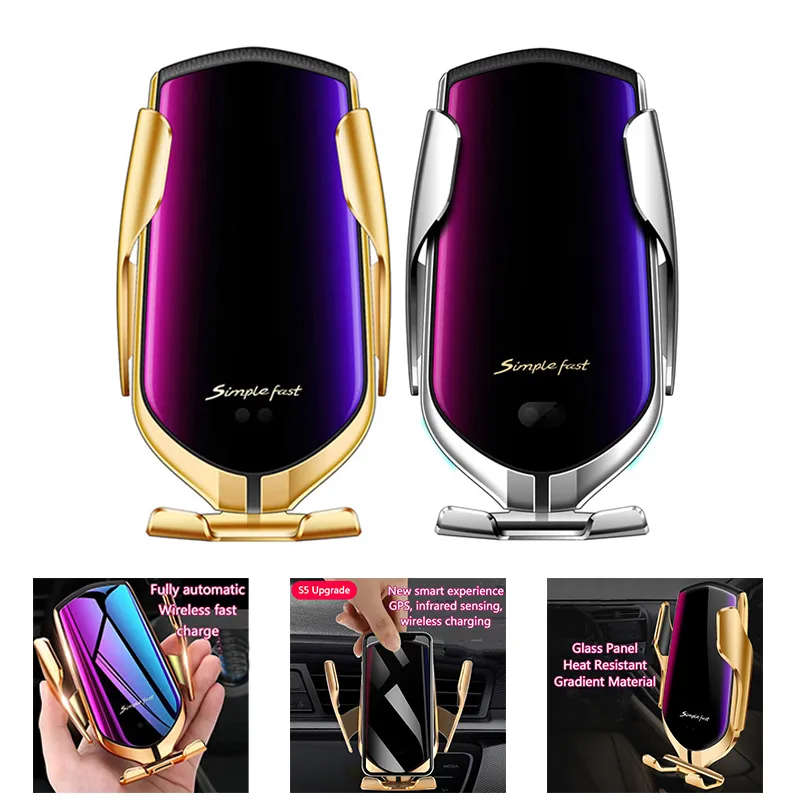 Smart Induction Car Phone Holder Wireless Car Holder