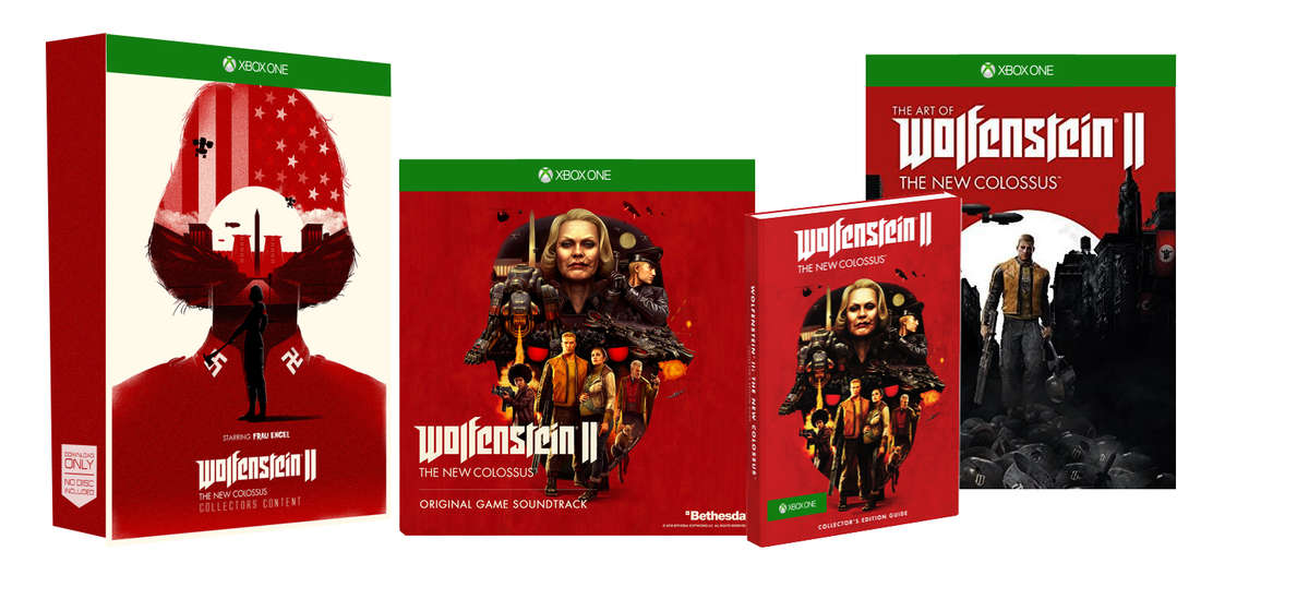 Wolfenstein 2 The New Colossus Collectors Content FREE SHIPPING!!!