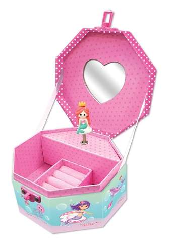 MUSICAL JEWELRY BOX WITH FIGURINE - MERMAID