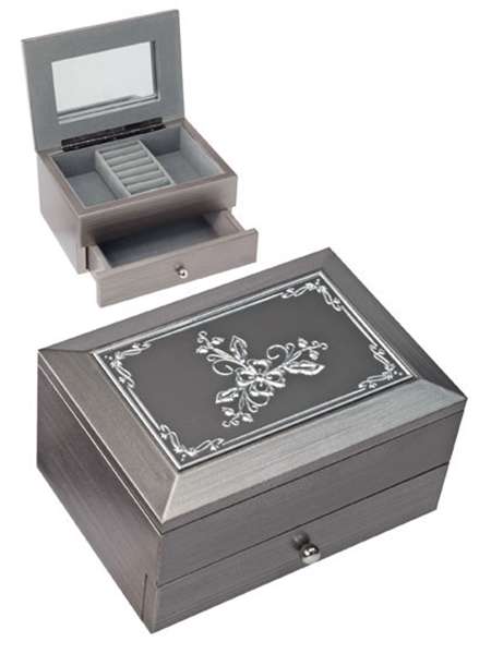 JEWELLERY BOX W DRAWER - FLOWER