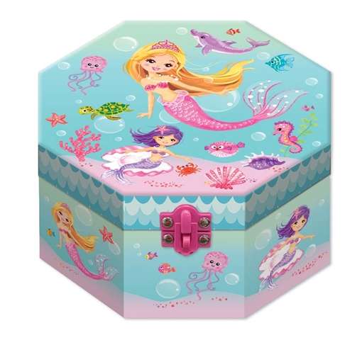 MUSICAL JEWELRY BOX WITH FIGURINE - MERMAID