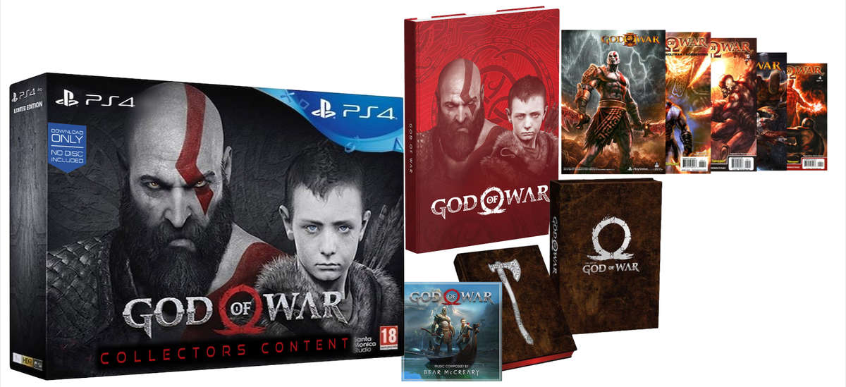 God of War 4 Collectors Content FREE SHIPPING!!!