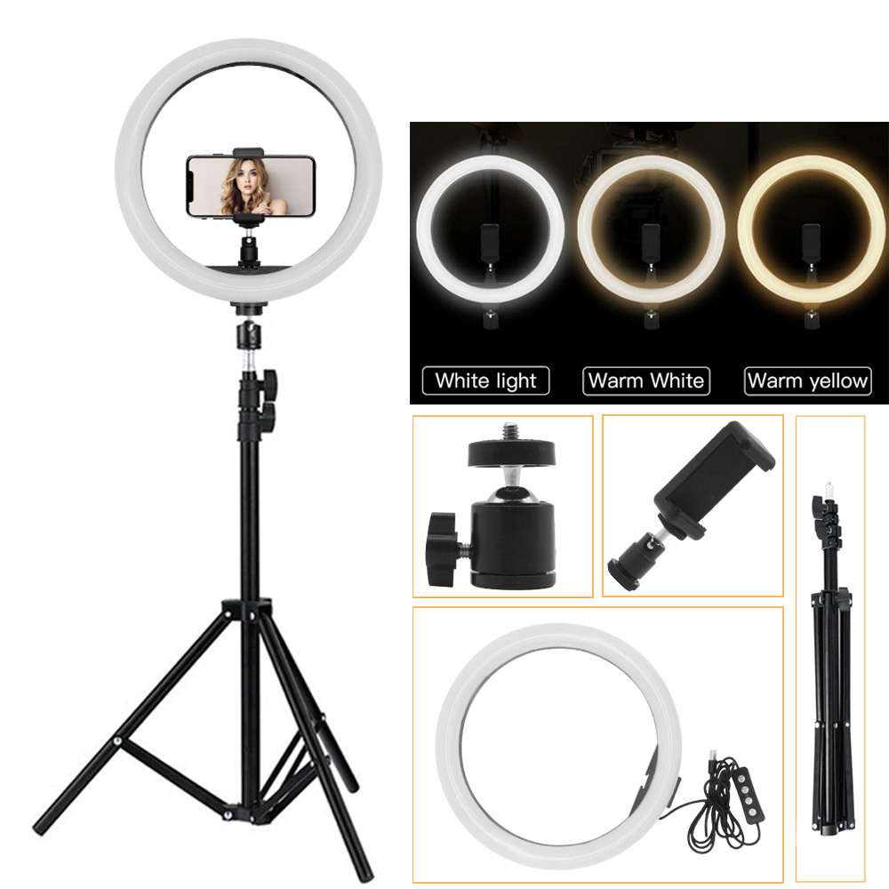 12" LED Changing Colour Ring Light with Stand