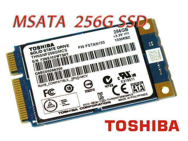 TOSHIBA mSATA SSD 256Gb *256GB* SOLID STATE HARD DRIVE