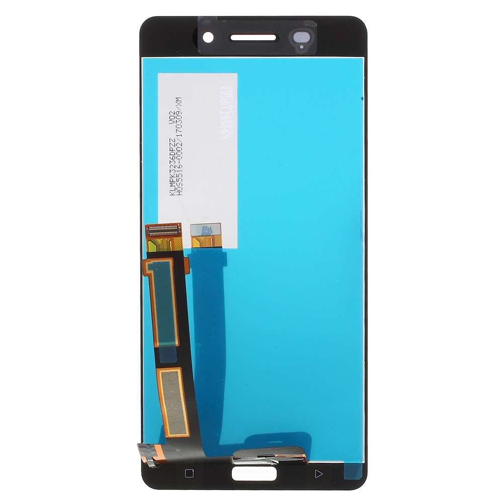 OEM LCD Screen and Digitizer Assembly Part for Nokia 6 (without Logo) - Black