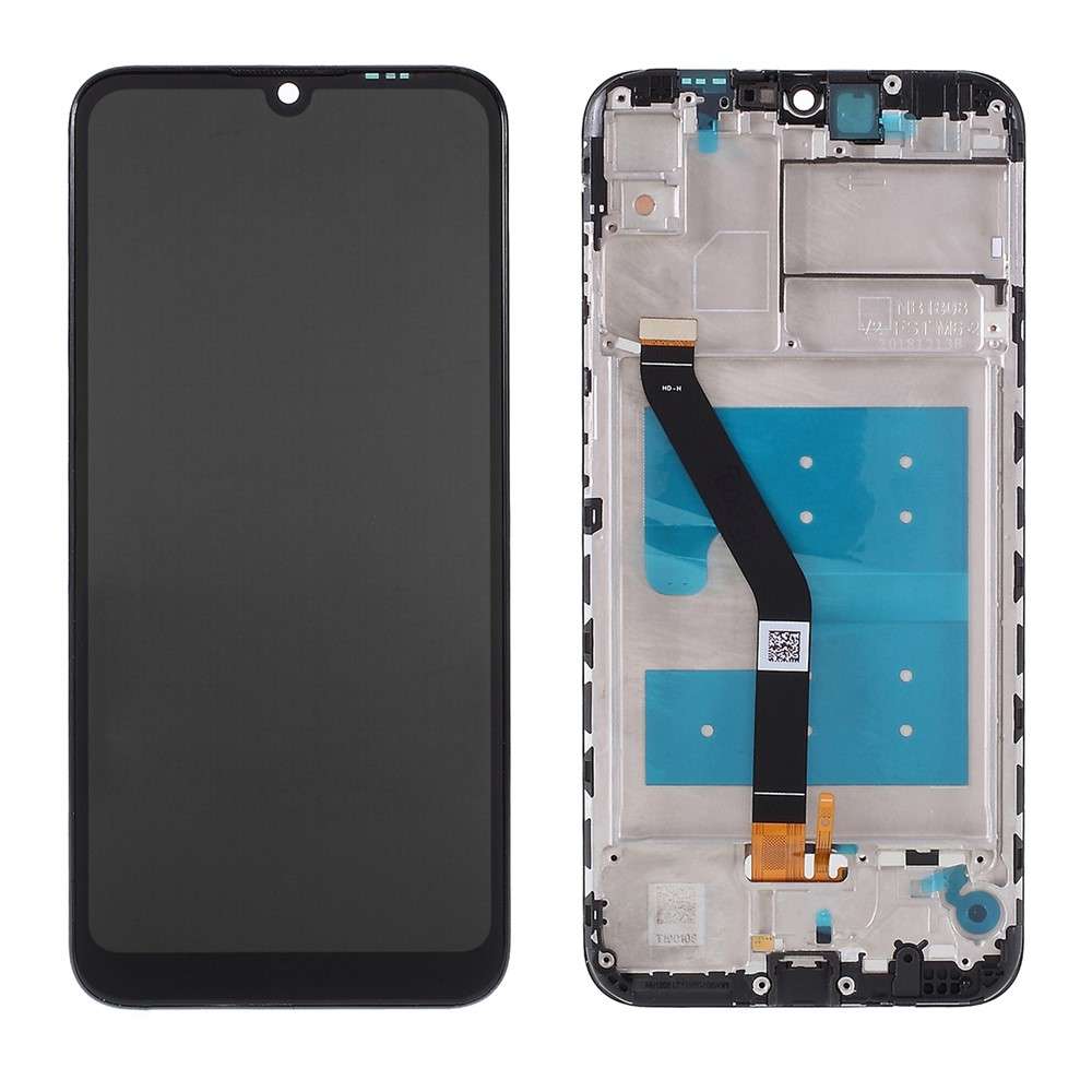 LCD Screen and Digitizer Assembly + Frame Replacement for Huawei Y6 (2019, with Fingerprint Sensor)/