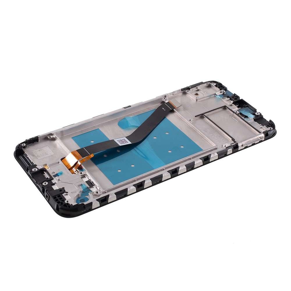 LCD Screen and Digitizer Assembly + Frame Replacement for Huawei Y6 (2019, with Fingerprint Sensor)/