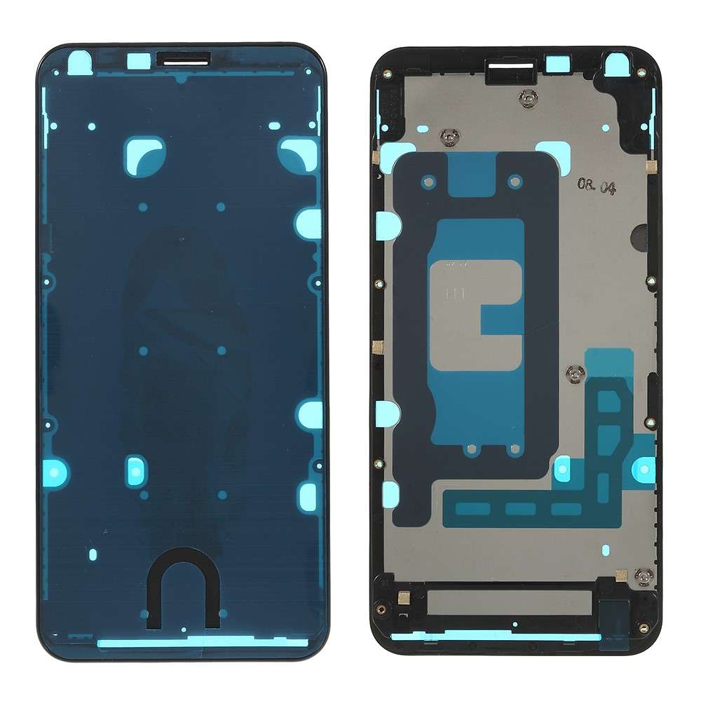 OEM LCD Bracket Frame Bezel Spare Part for LG Q6 M700N (EU Version) - Black
