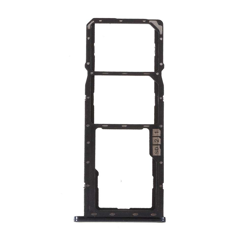 OEM SIM MicroSD Card Tray Holder Spare Part for Asus Zenfone Max Pro (M2) ZB631KL - Black