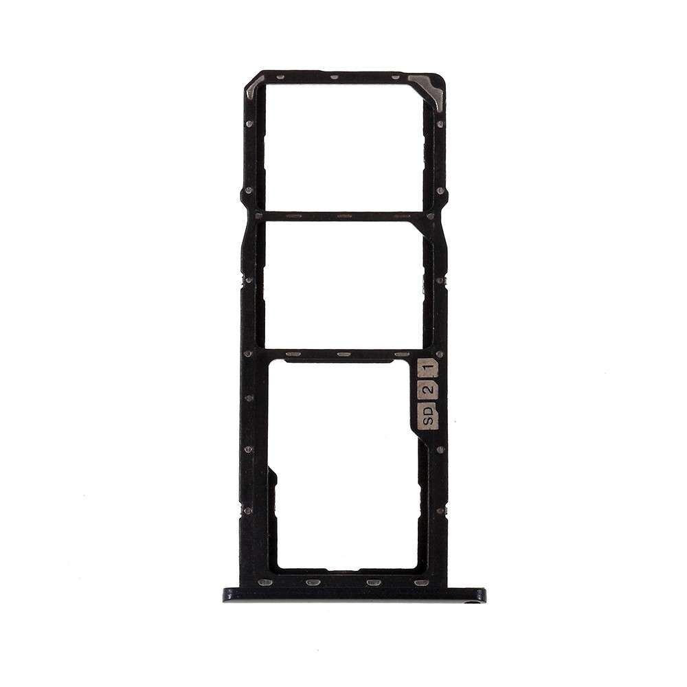 OEM SIM MicroSD Card Tray Holder Spare Part for Asus Zenfone Max (M2) ZB633KL - Black