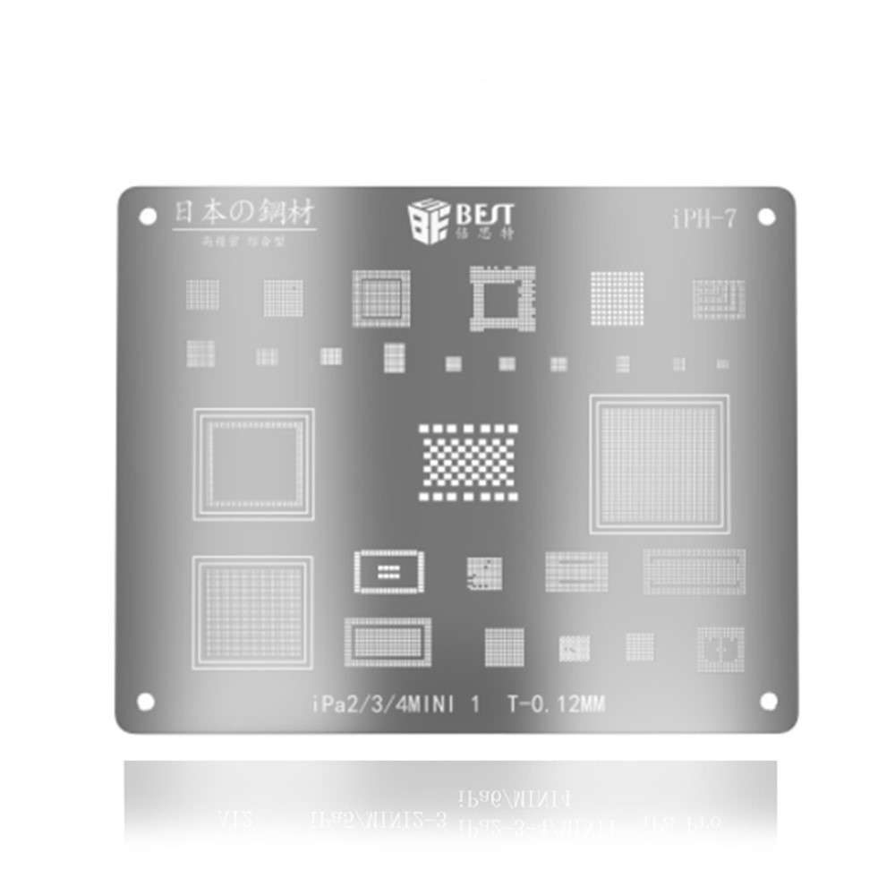 BST-iPH-7 IC Chip BGA Reballing Stencil Solder Template for iPad 4/3/2/iPad mini