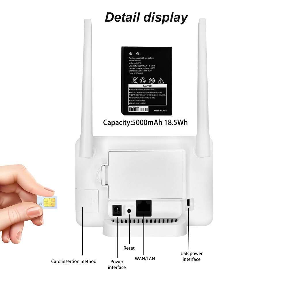 CP106-E 4G LTE Router 300Mbps Wireless Modem Single Ethernet Port Home Office Router, Eurasian Versi