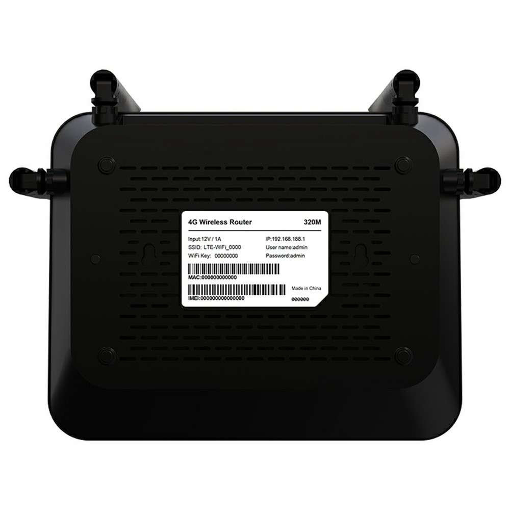 320M-E Eurasian Version CPE 3 Port Router SIM Card 4G LTE Wireless Network WiFi Home Office Router -