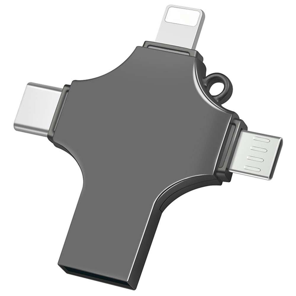 RICHWELL R-SZPM 256G 4-in-1 USB Flash Drive Fast Read and Write Speed USB 3.0 External Storage Thumb