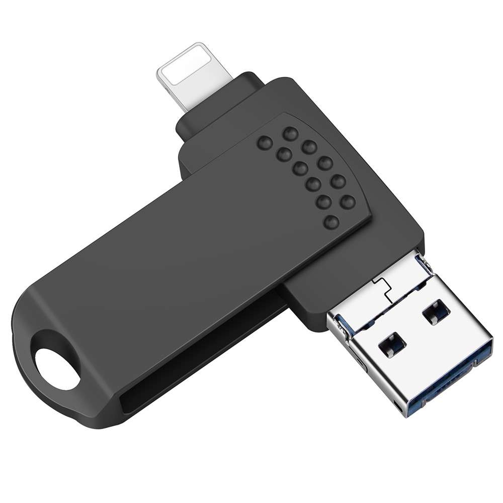 RICHWELL 256GB Large Storage Thumb Drive for iPhone Android Data Storage USB Memory Stick - Black