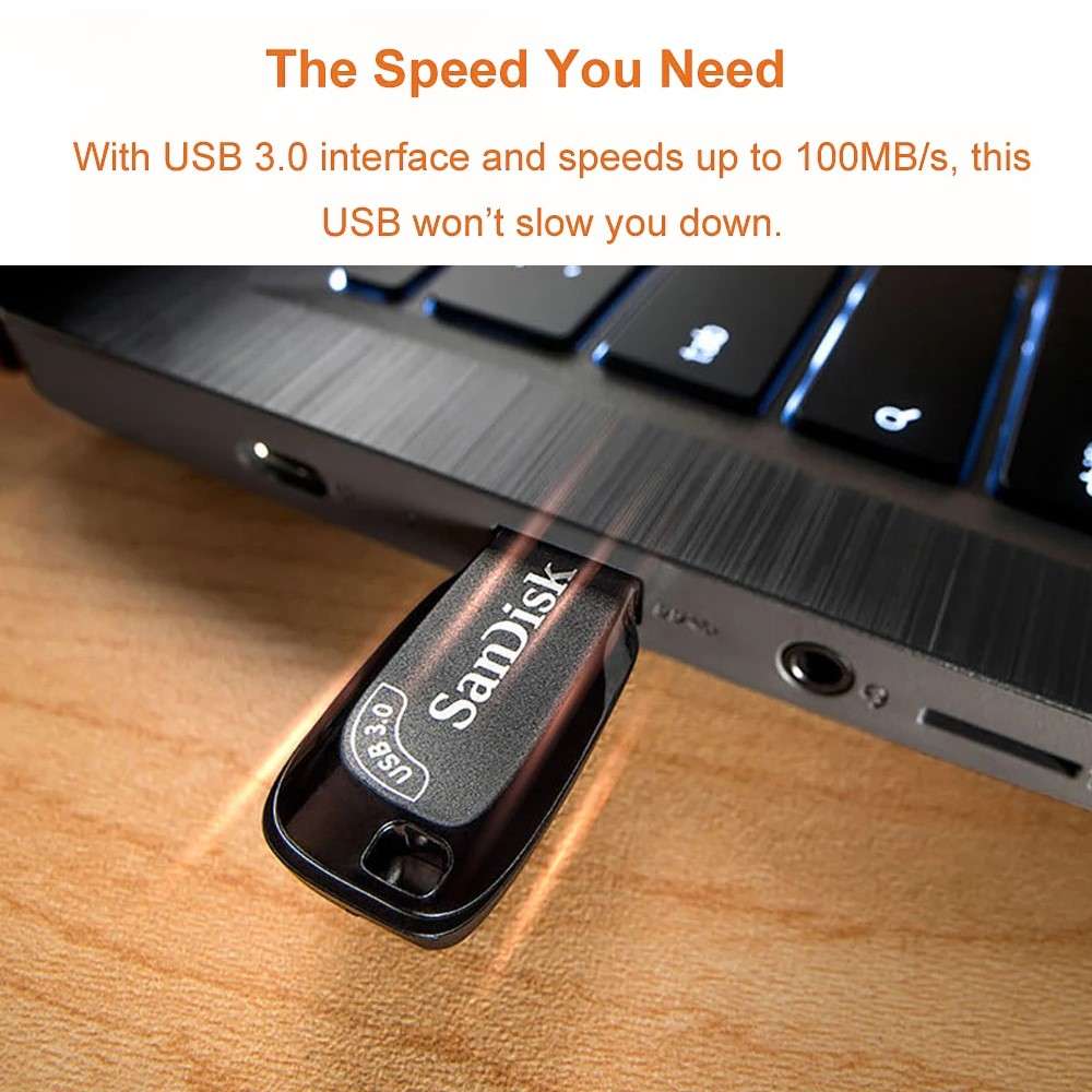 SANDISK CZ410 128G USB 3.0 Data Storage Thumb Stick 100M / S USB Flash Drive