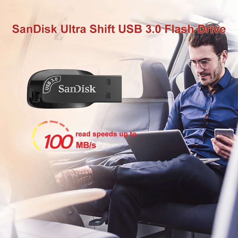 SANDISK CZ410 128G USB 3.0 Data Storage Thumb Stick 100M / S USB Flash Drive