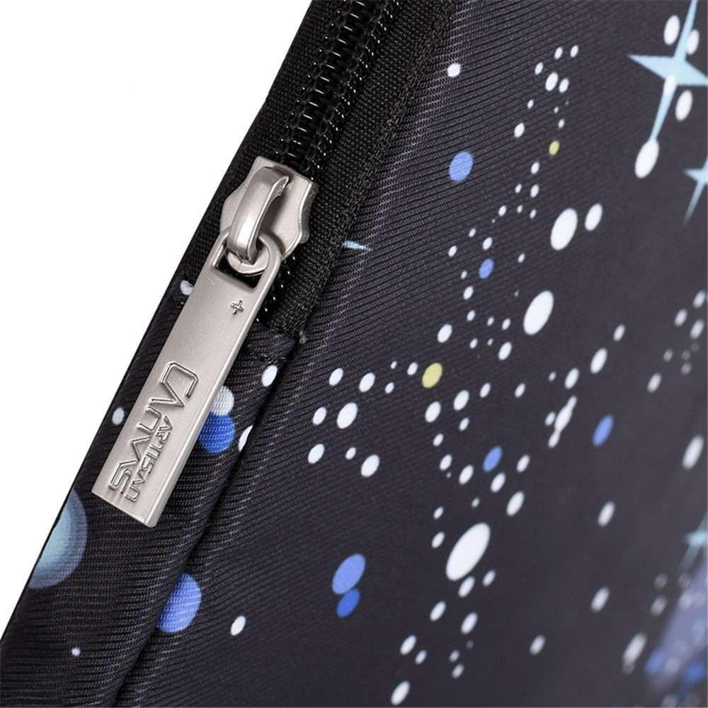 CANVASARTISAN H16-B01 Starry Sky Pattern Laptop Carrying Case Protective Bag for 13-inch Notebook -