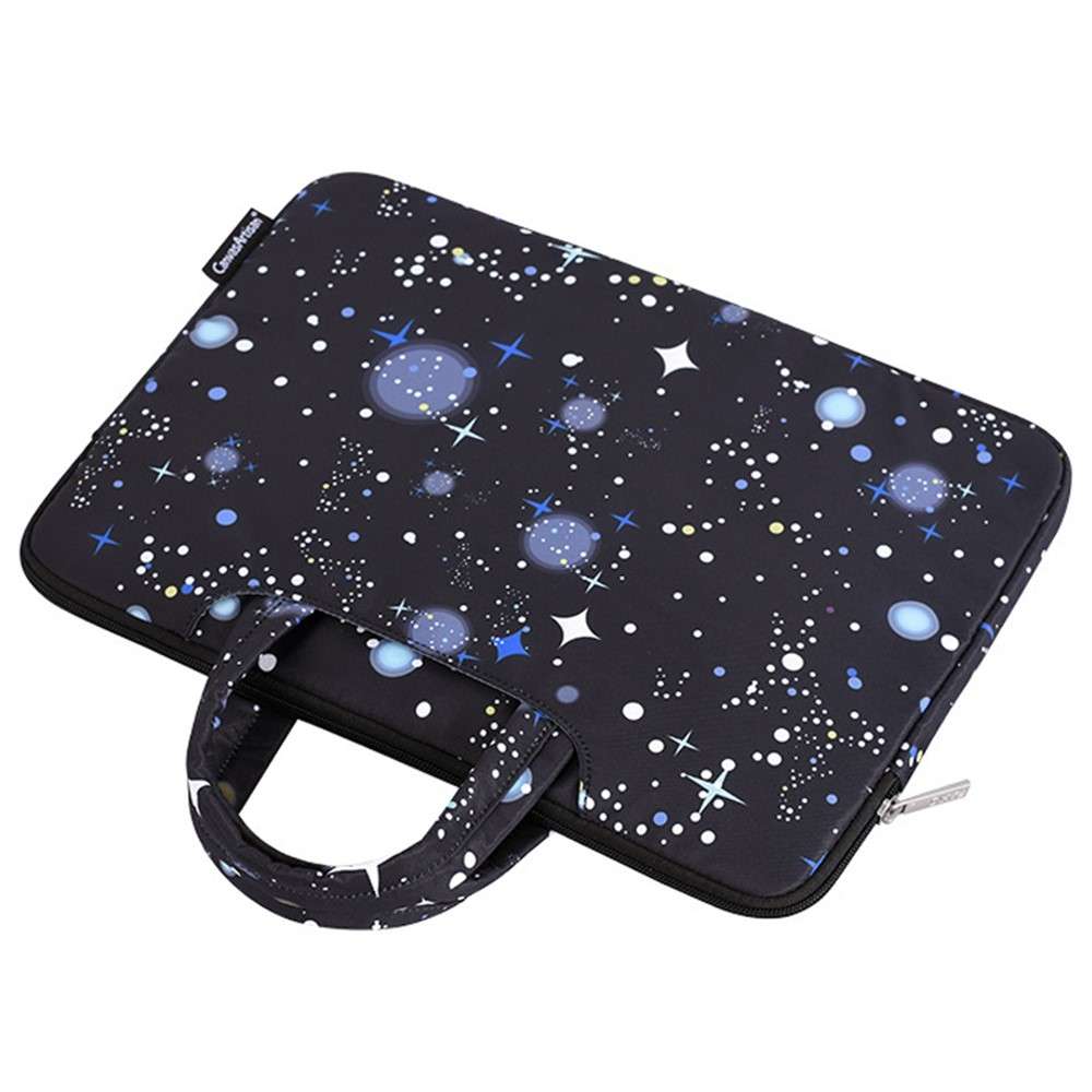 CANVASARTISAN H16-B01 Starry Sky Pattern Laptop Carrying Case Protective Bag for 13-inch Notebook -