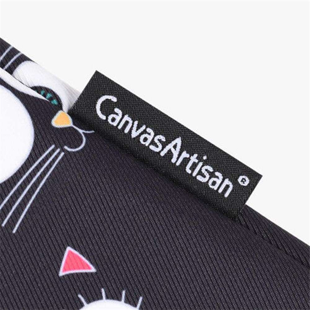 CANVASARTISAN H22-01 Eyes Pattern Laptop Carrying Bag Notebook PC Protective Sleeve - Black/for 14-i