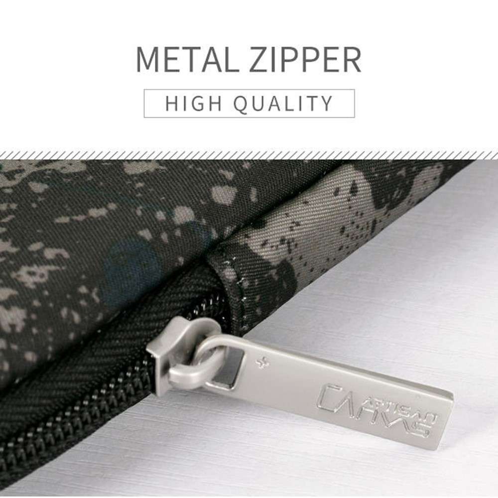 CANVASARTISAN H7-01 Camouflage Pattern Laptop Sleeve Soft Linner Notebook Bag - Grey/for 15-inch Lap