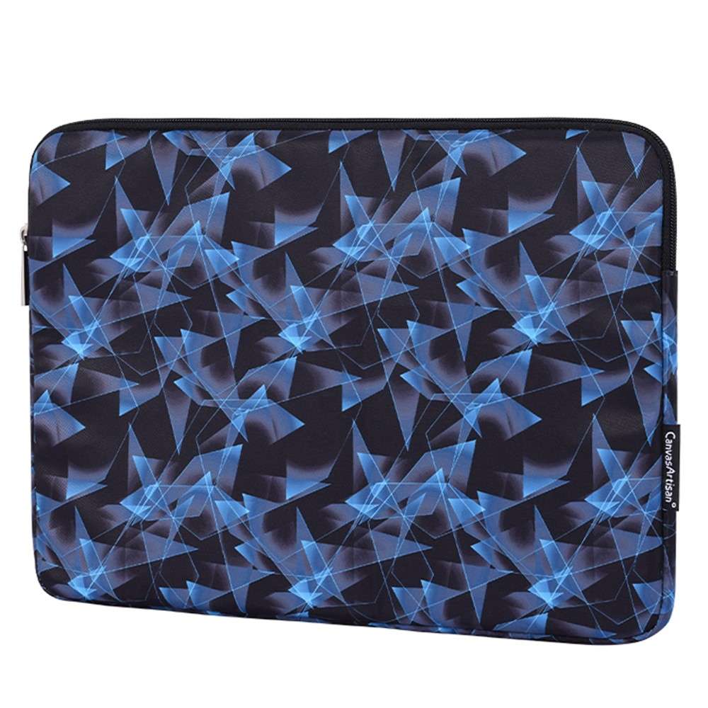 CANVASARTISAN H11-01 3D Diamond Pattern Laptop Notebook Protective Sleeve Bag - Blue/for 12-inch Lap